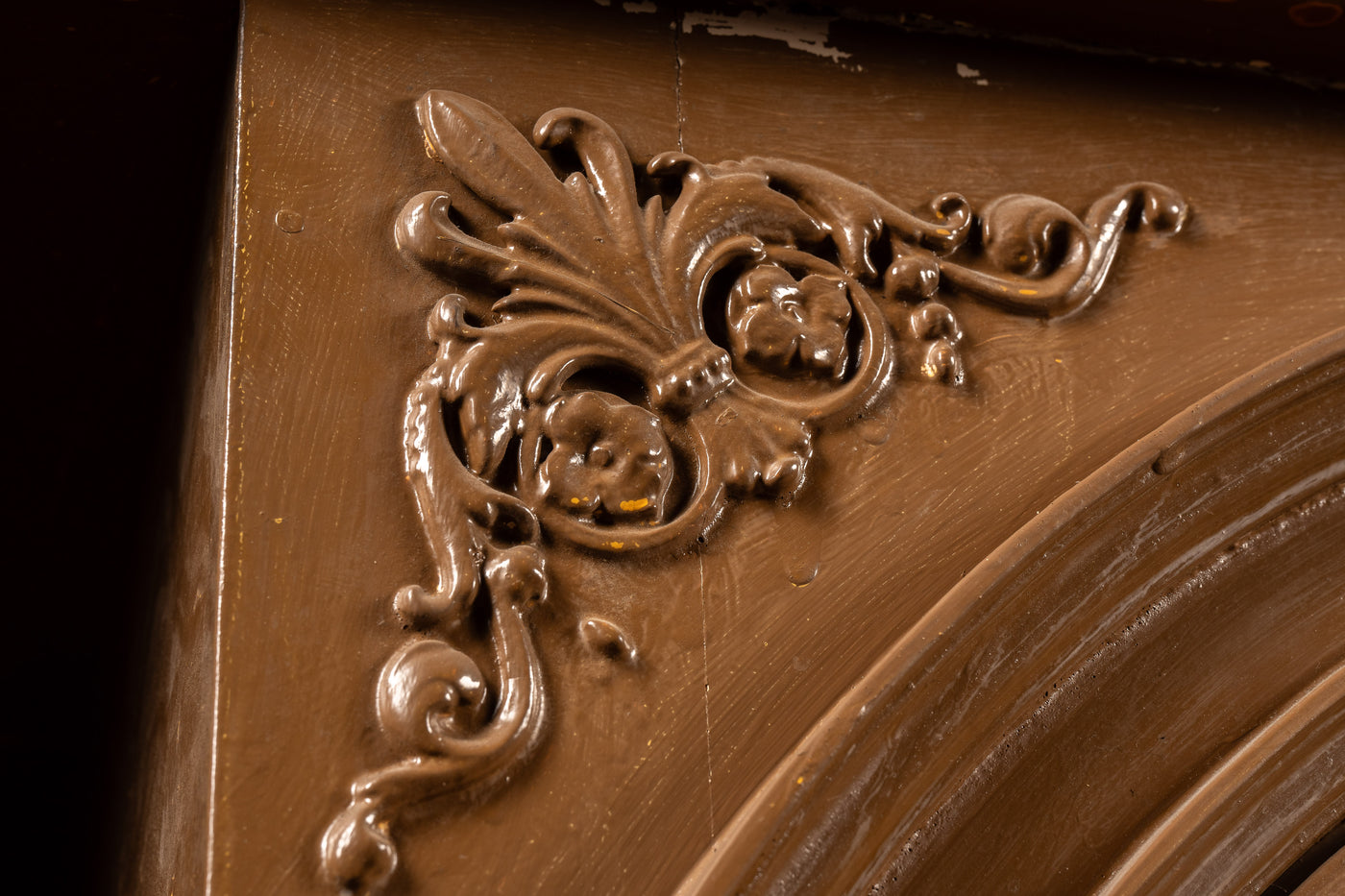 Early Rustic Painted Hutch