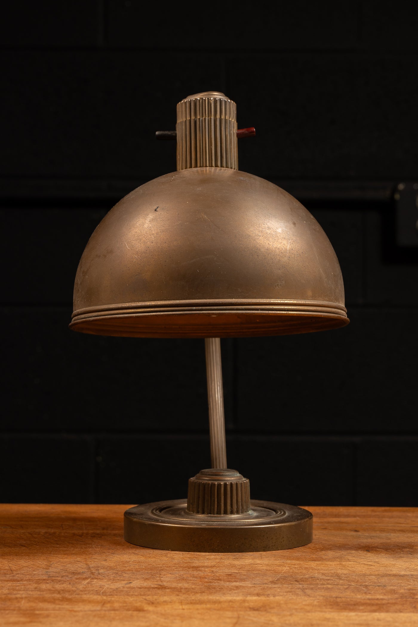 Antique Adjustable Brass Table Lamp