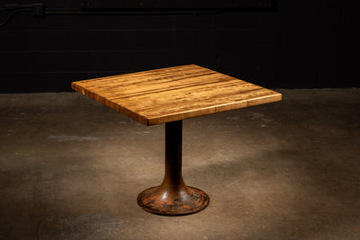 Industrial Butcher Block Bistro Table