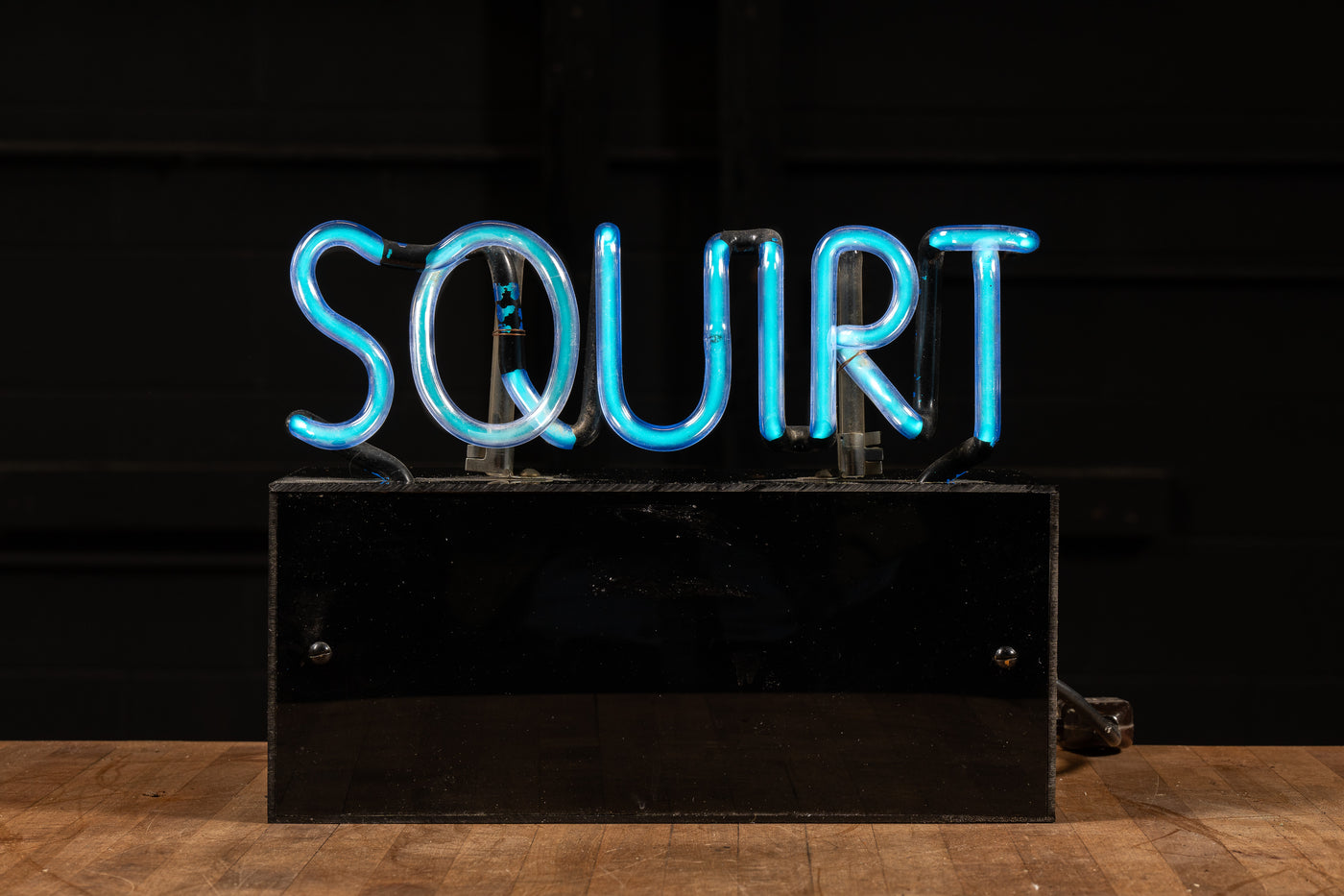 Vintage "Squirt" Neon Sign Box