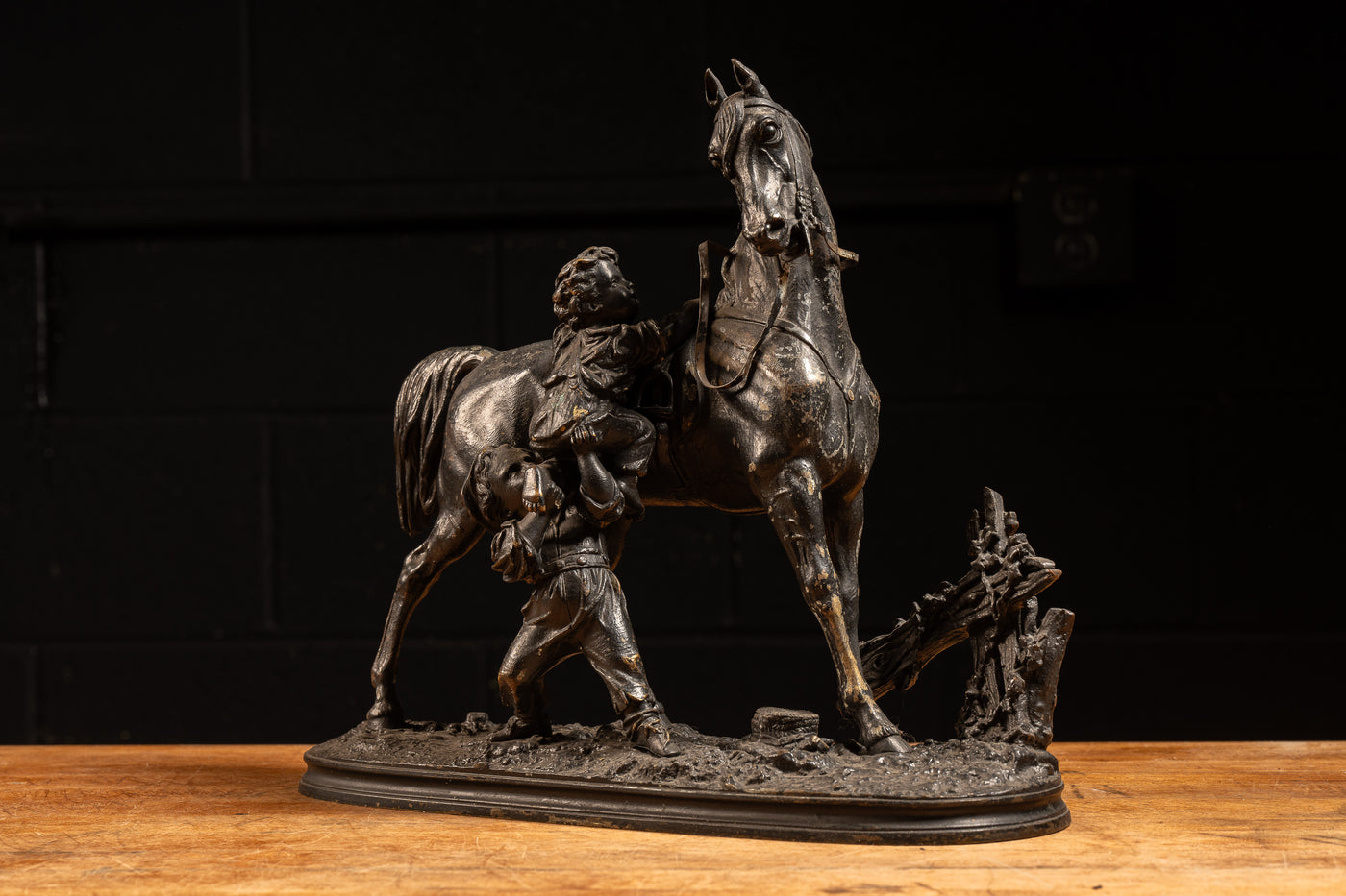 19th Century Bronze Waagen Horse Sculpture