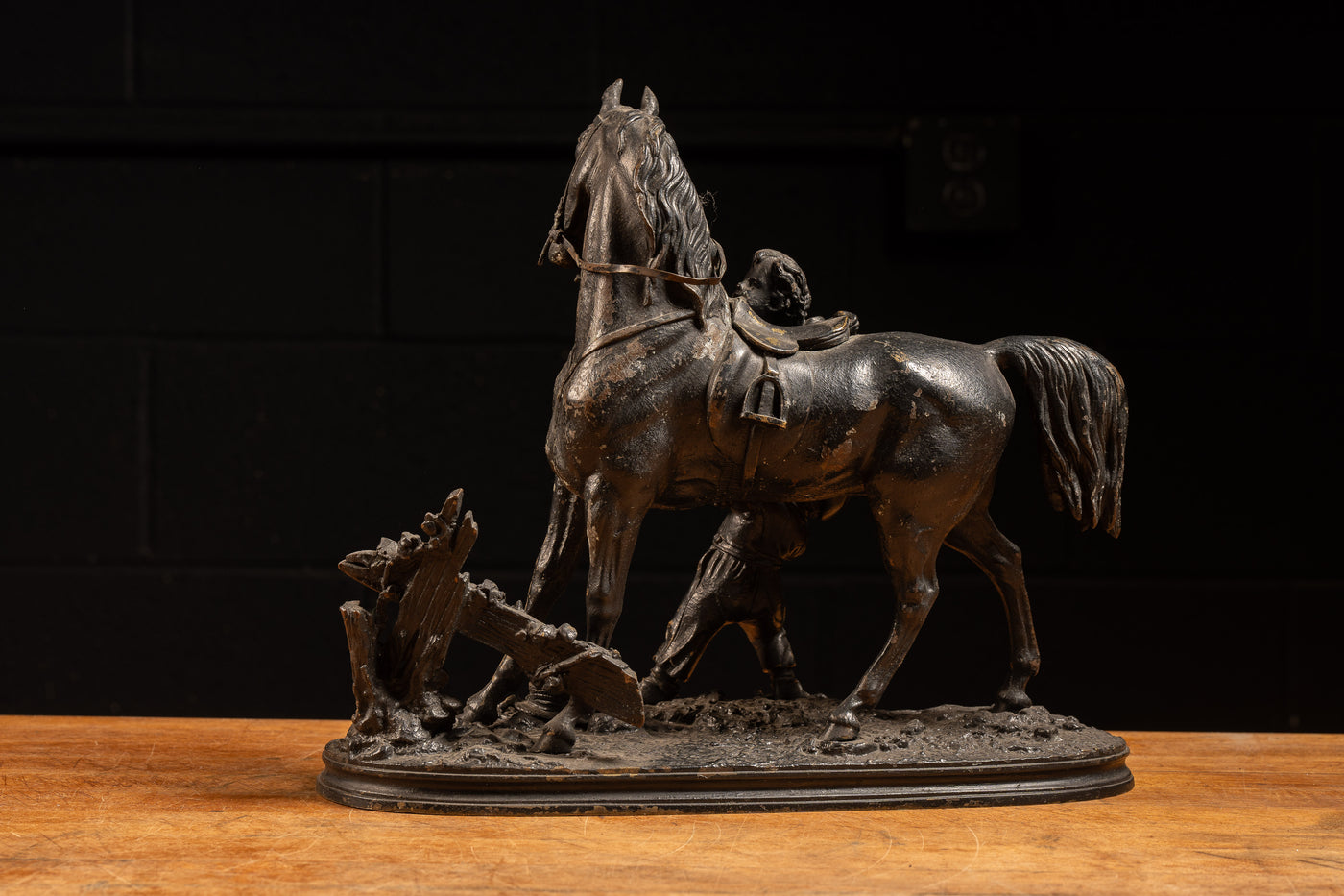 19th Century Bronze Waagen Horse Sculpture