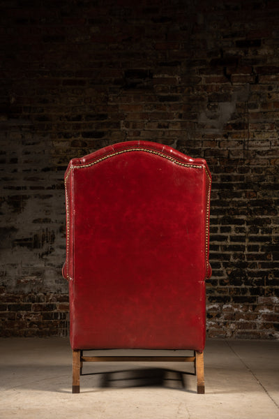 Red Tufted Armchair