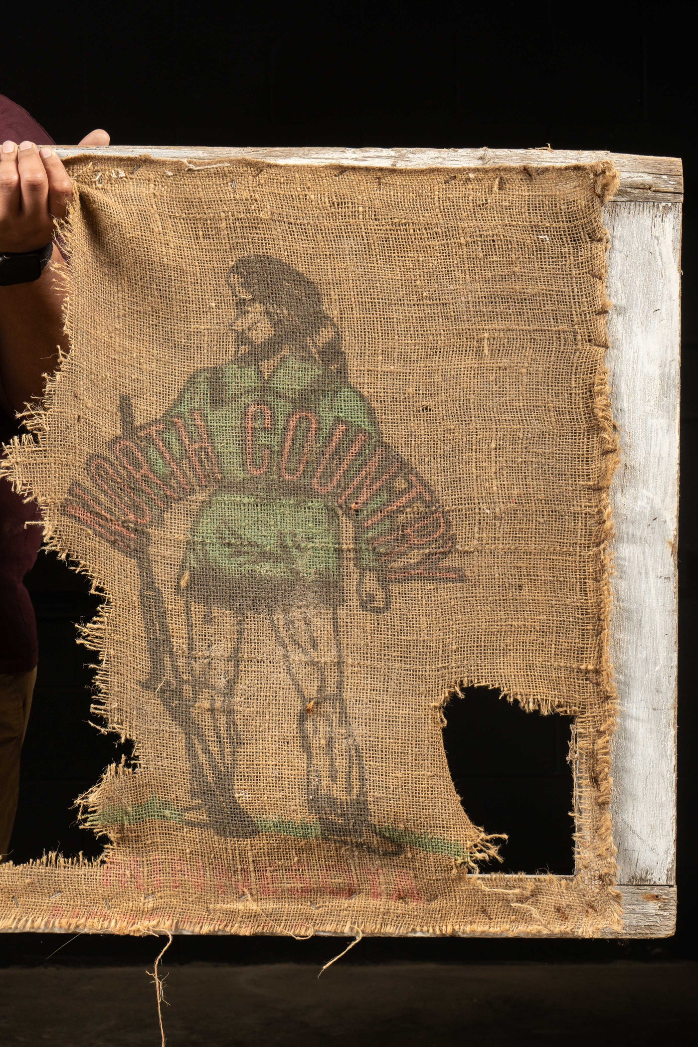 c. 1960s North Country Potatoes Burlap Bag