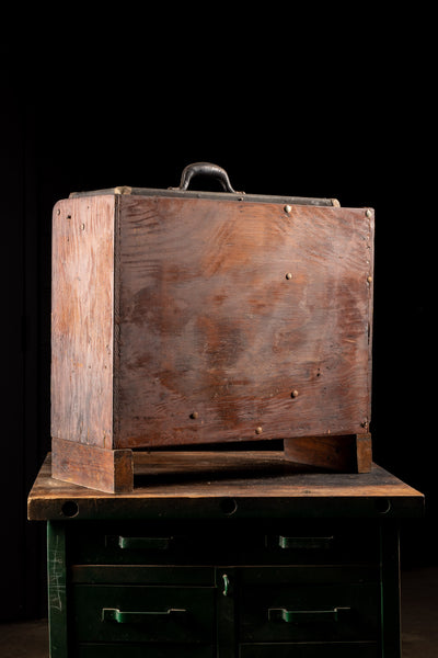 Early 20th Century Gerstner Tool Chest With Shelf and Key