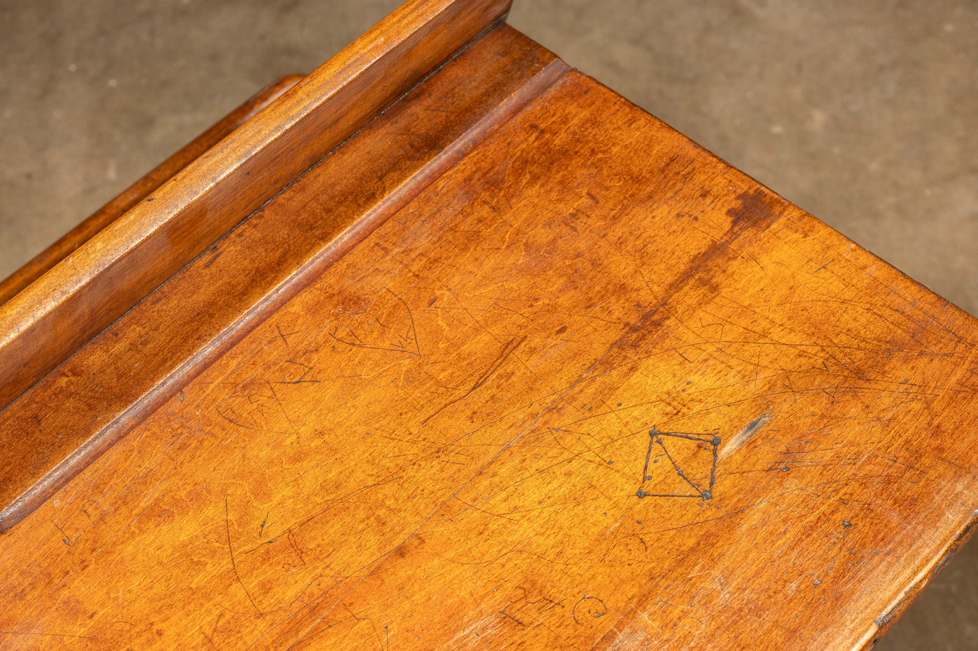 19th Century Andrews #4 Folding School Bench Desk