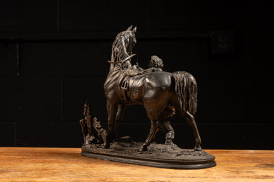 19th Century Bronze Waagen Horse Sculpture