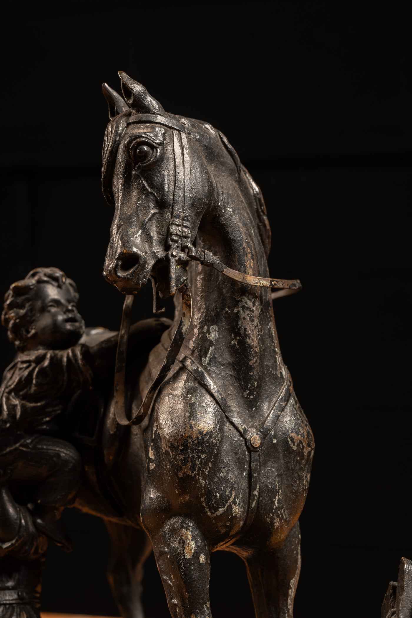 19th Century Bronze Waagen Horse Sculpture