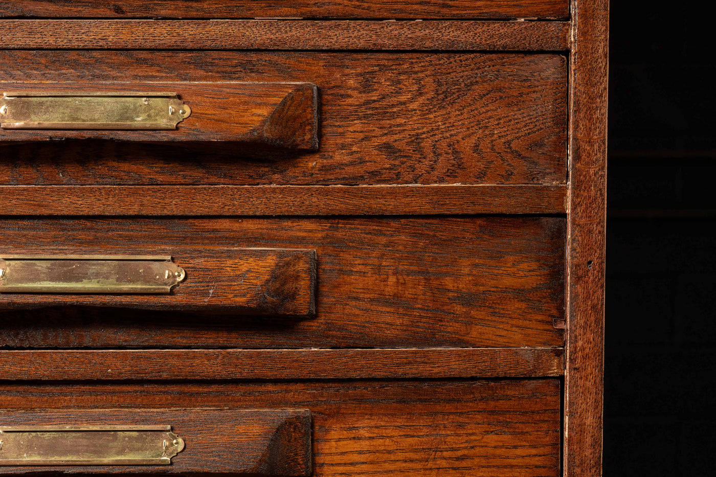 Antique Wooden Document Cabinet