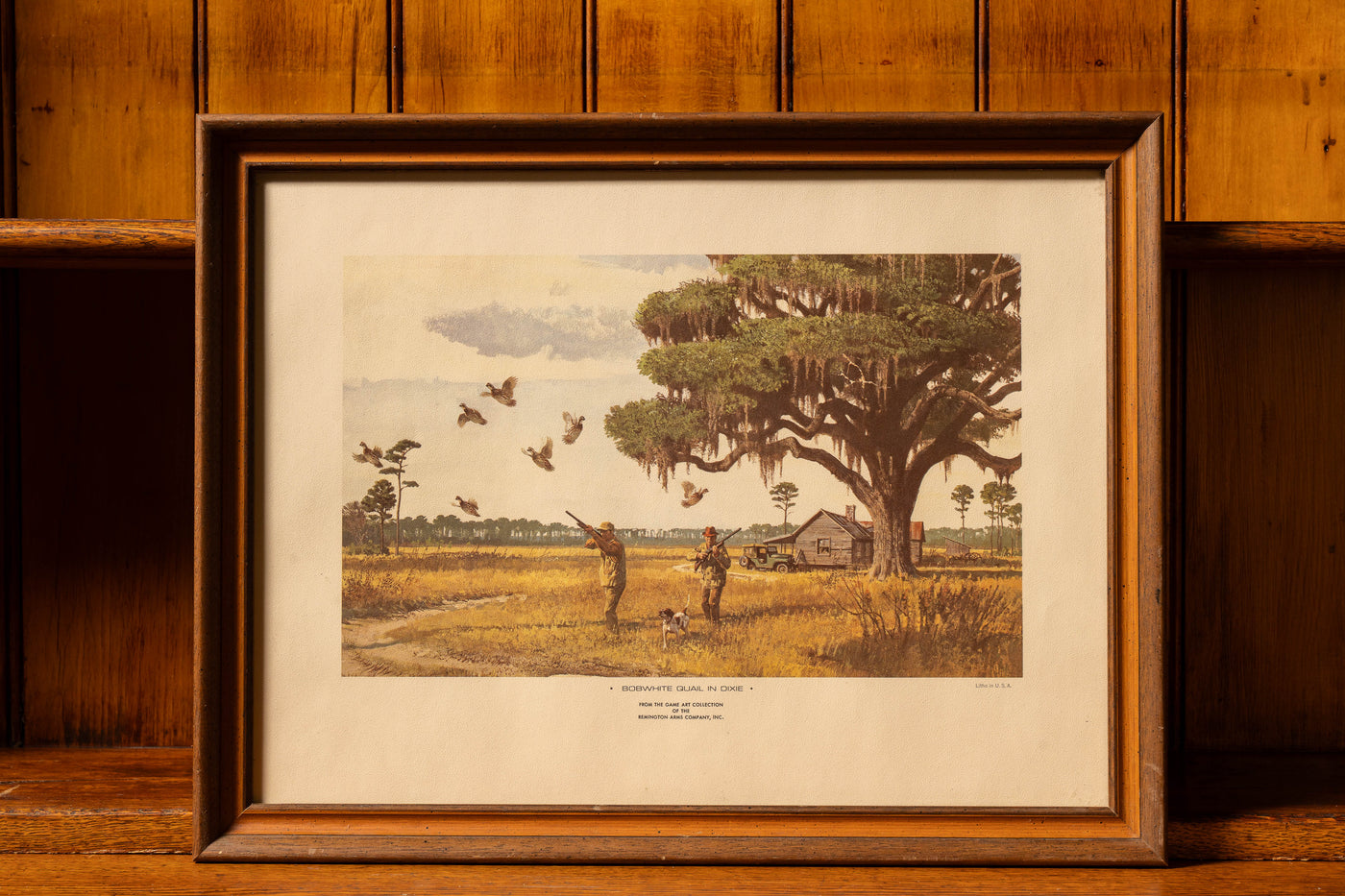Remington Arms "Bobwhite Quail in Dixie" Game Art Collection Framed Litho