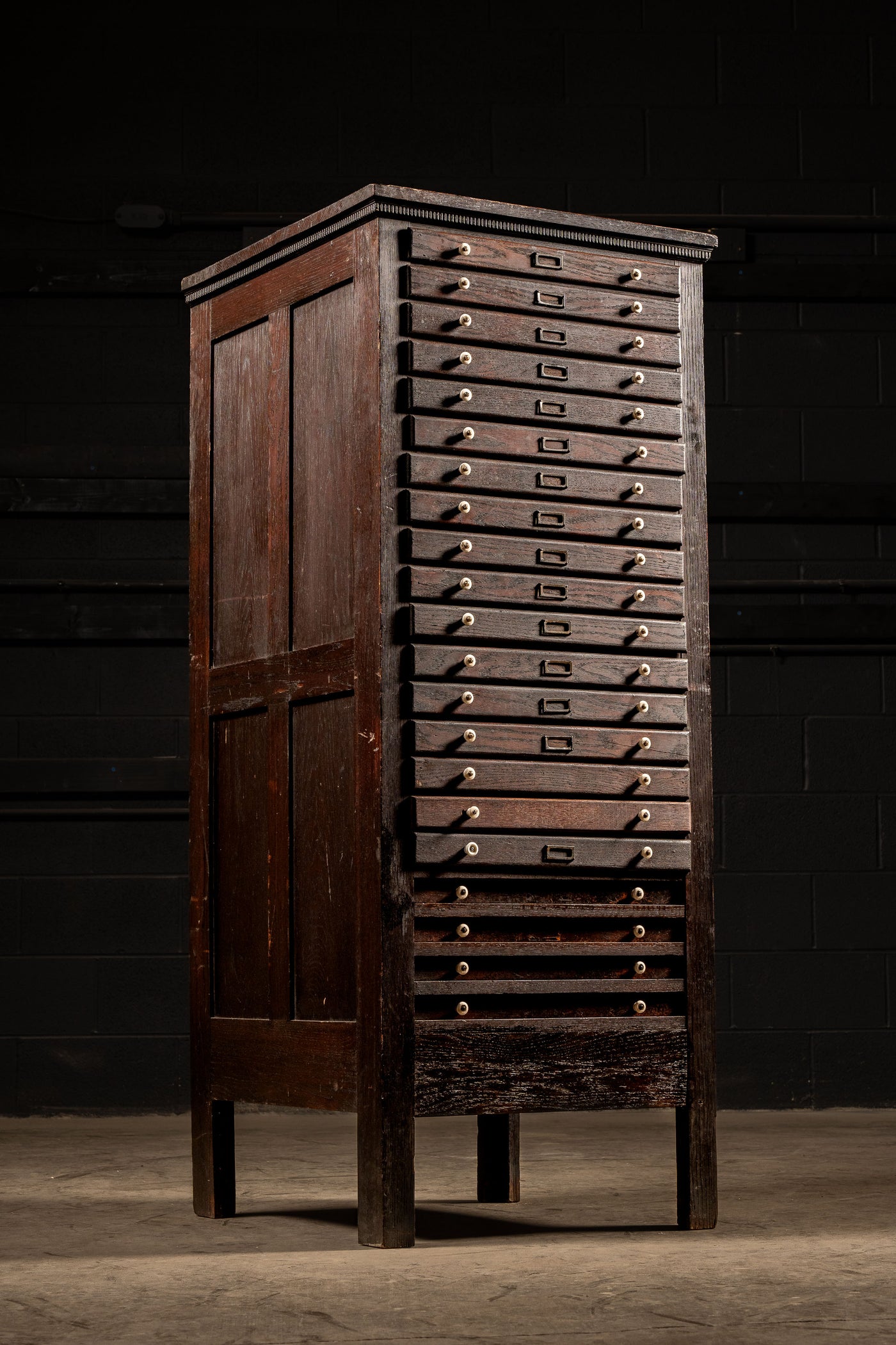 Early 20th Century Wooden Document Cabinet