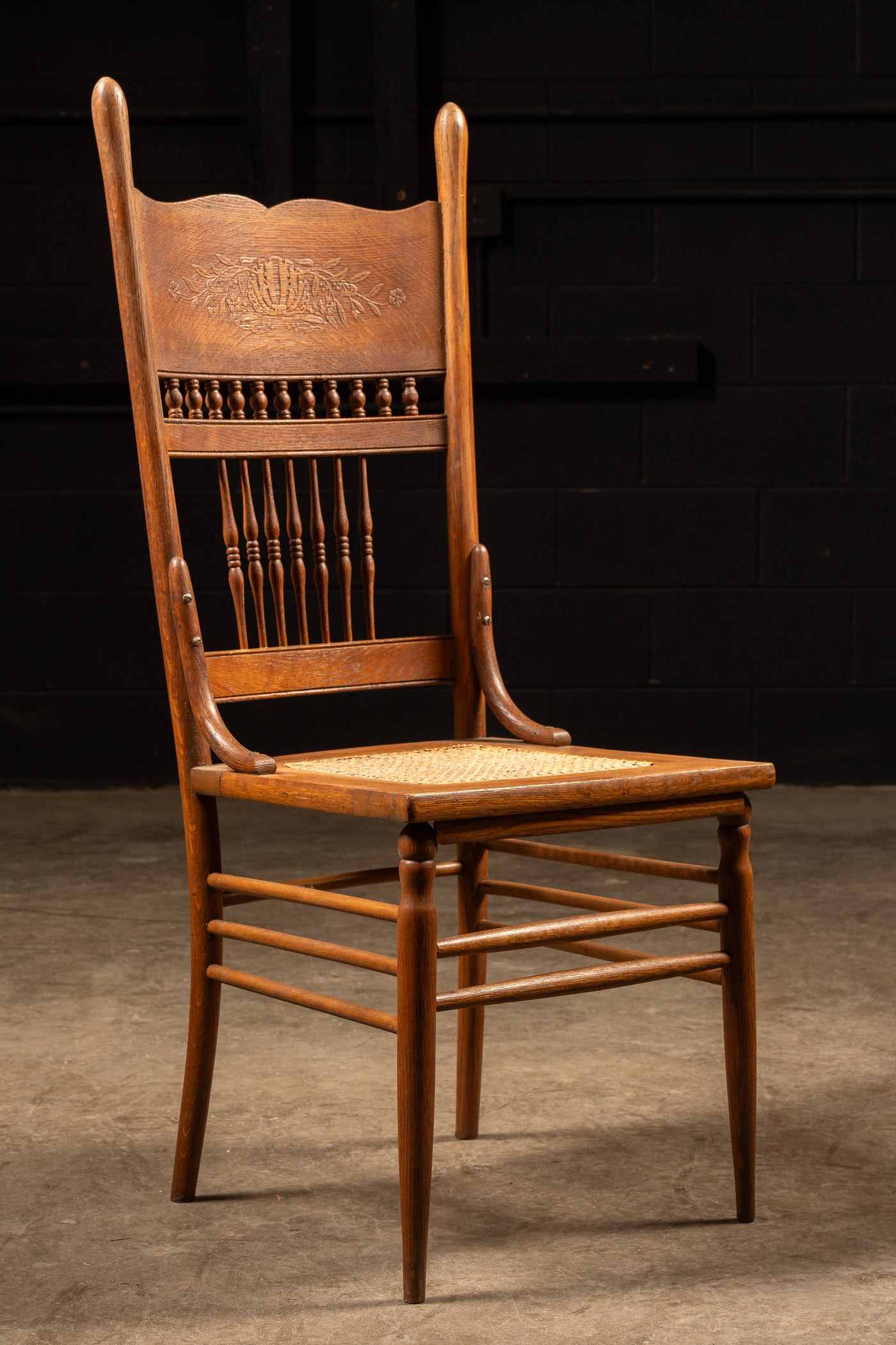 Set Of Two Pressback Dining Chairs