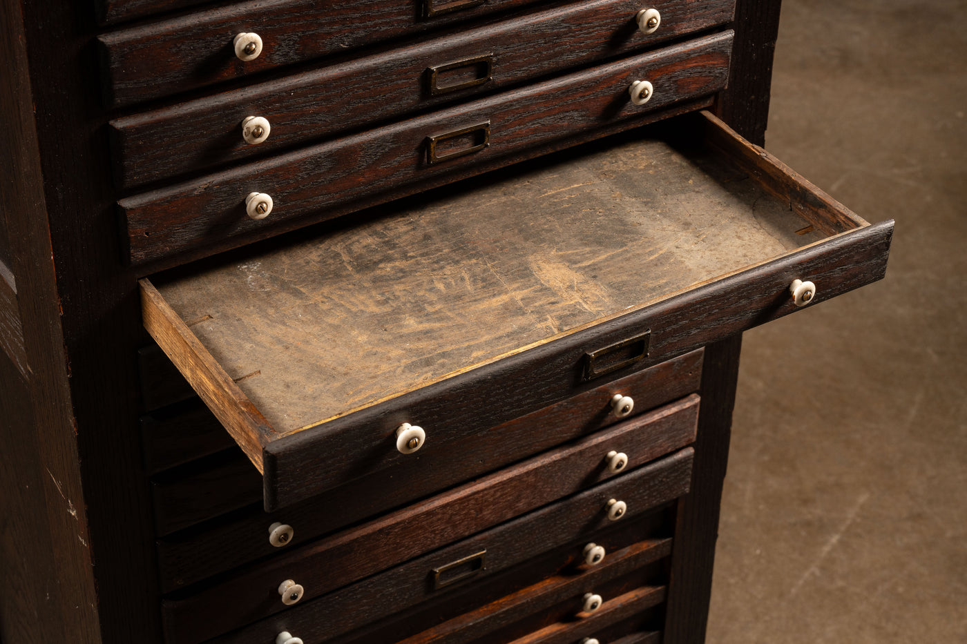 Early 20th Century Wooden Document Cabinet