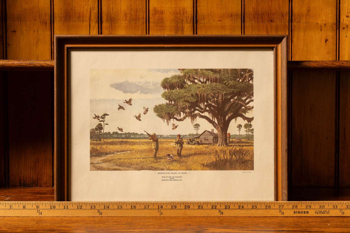 Remington Arms "Bobwhite Quail in Dixie" Game Art Collection Framed Litho