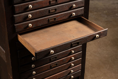 Early 20th Century Wooden Document Cabinet