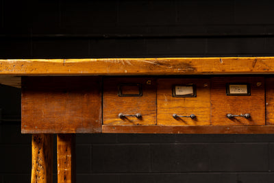 Antique Rustic Workshop Table