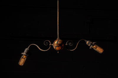 Antique Japanned Ceiling Lamp