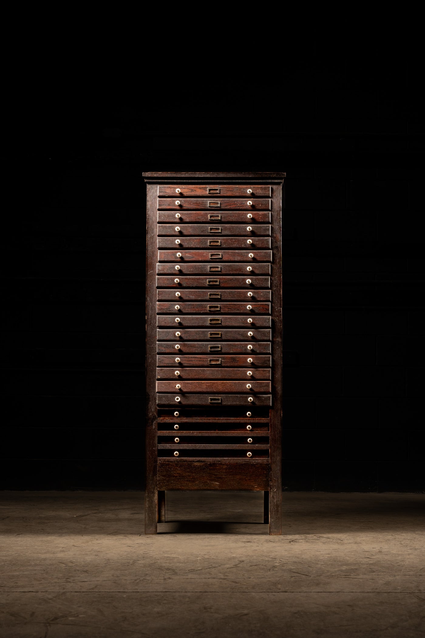 Early 20th Century Wooden Document Cabinet