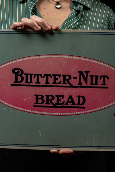 Antique Butter-Nut Bread Trolley Car Advertising Sign