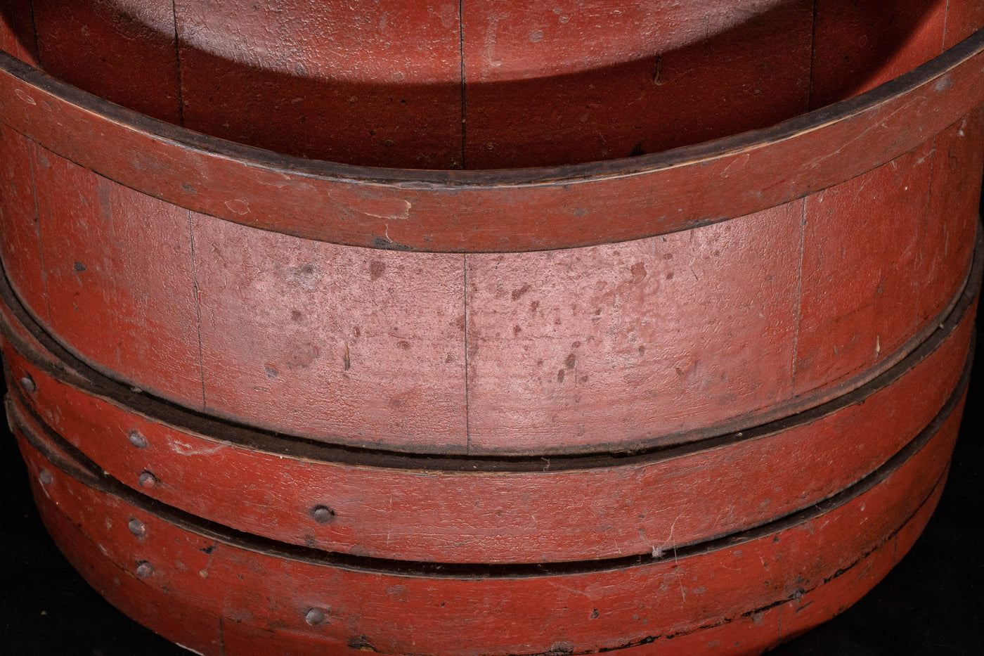 Early American Primitive Firkin Bucket