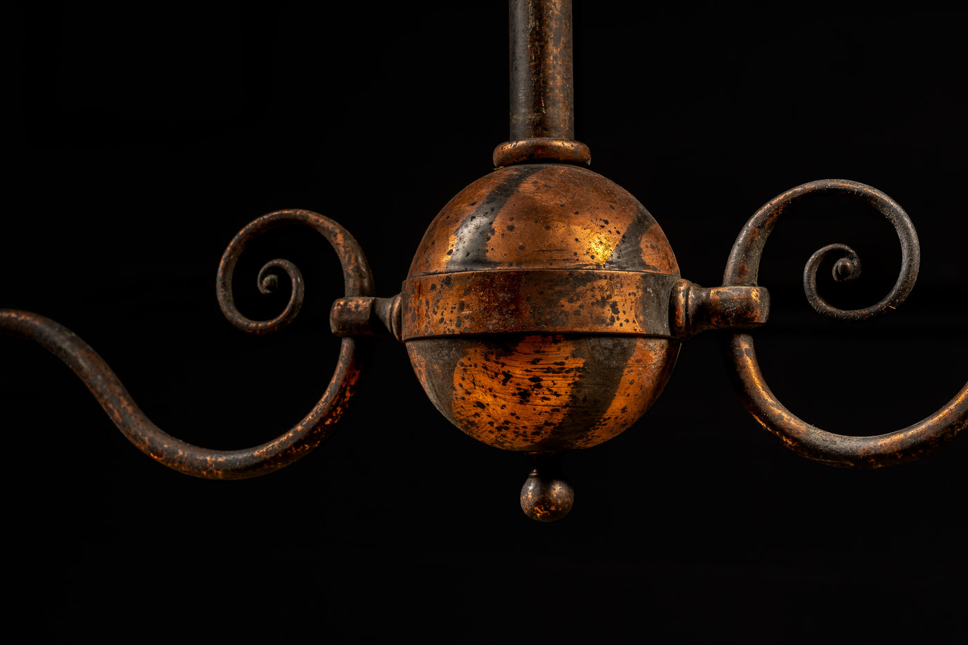 Antique Japanned Ceiling Lamp