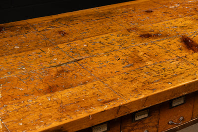 Antique Rustic Workshop Table