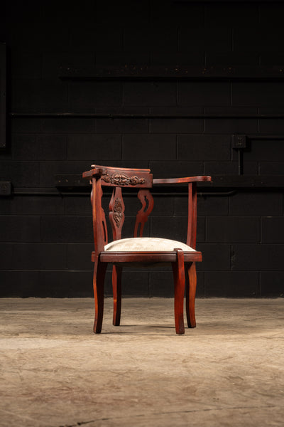 Late Victorian Mahogany Corner Chair