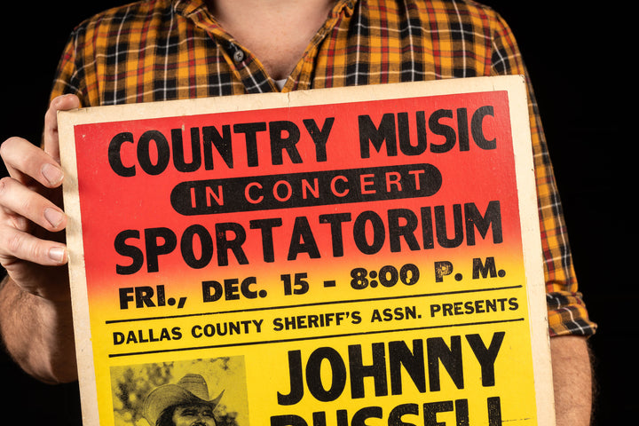 1972 Dallas Sportatorium Country Concert Poster – Industrial Artifacts