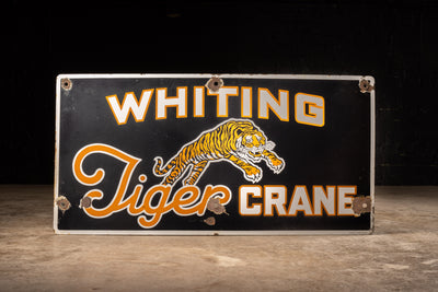 Vintage Whiting Crane SSP Macinery Sign