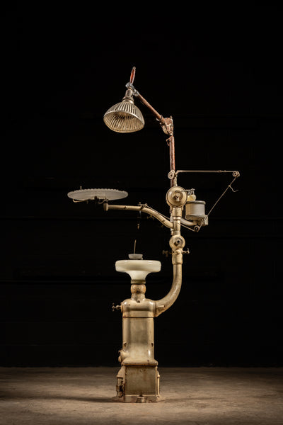 Early 20th Century Dental Station with Lamp