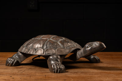 Early 20th Century Cast Iron Turtle Spittoon