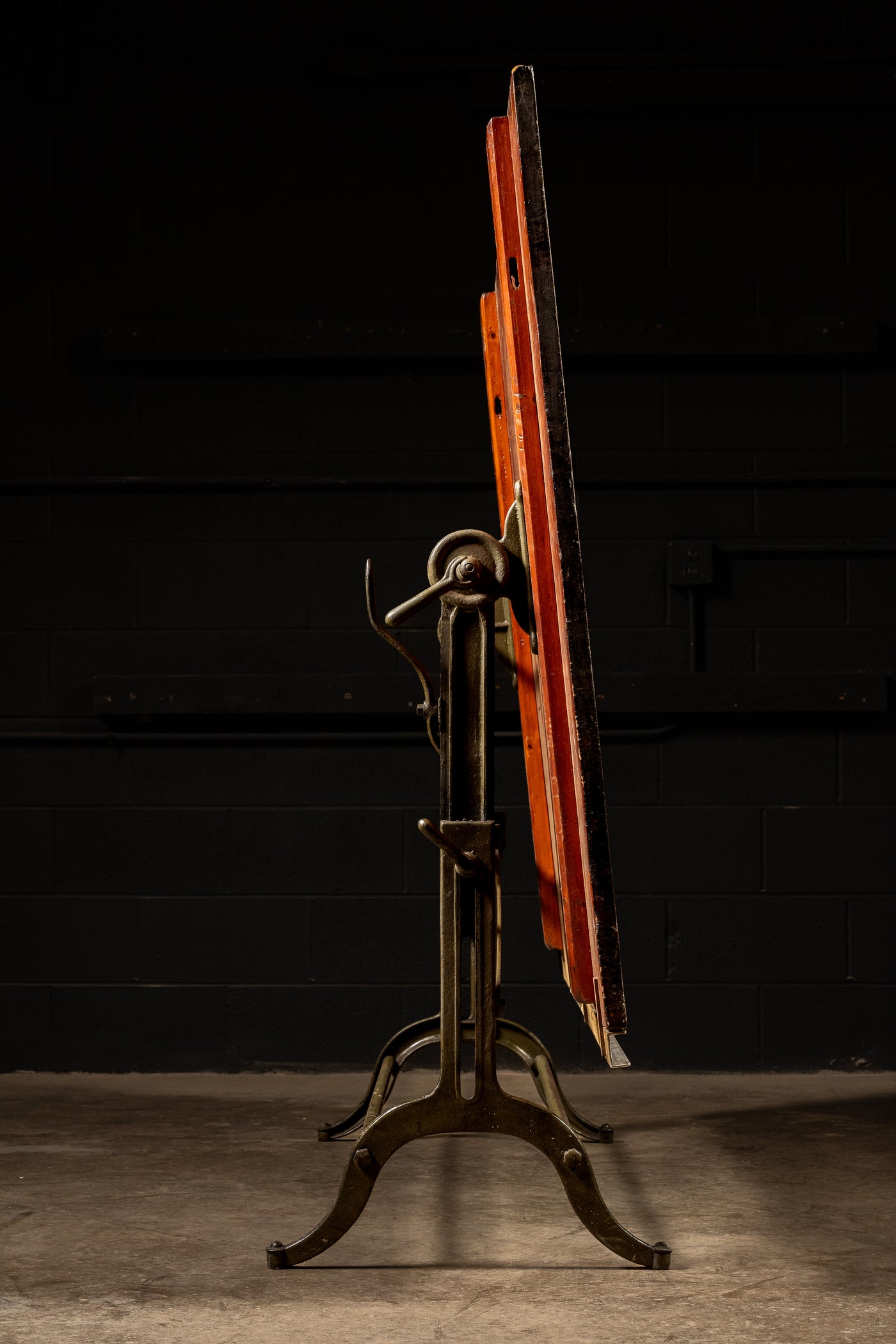 Early 20th Century Industrial Drafting Table