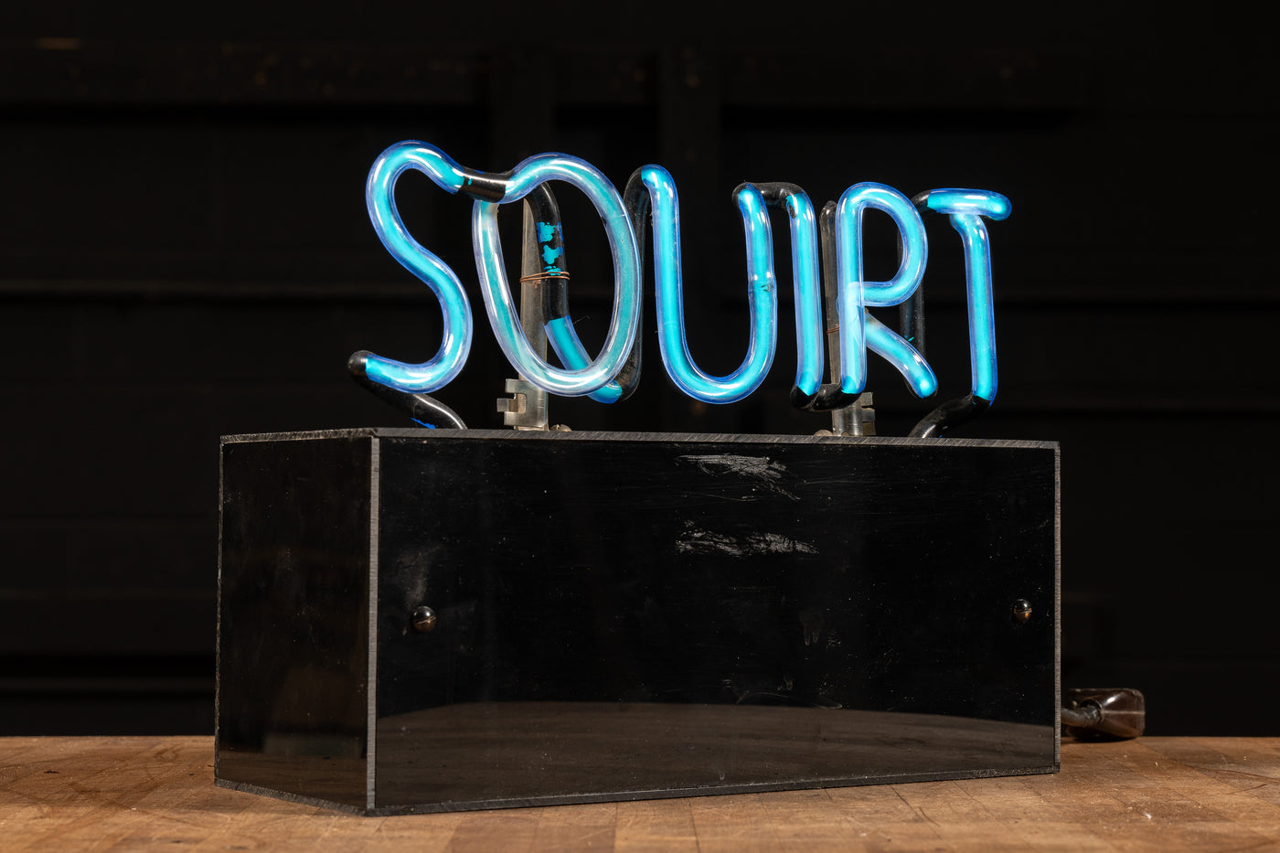 Vintage "Squirt" Neon Sign Box