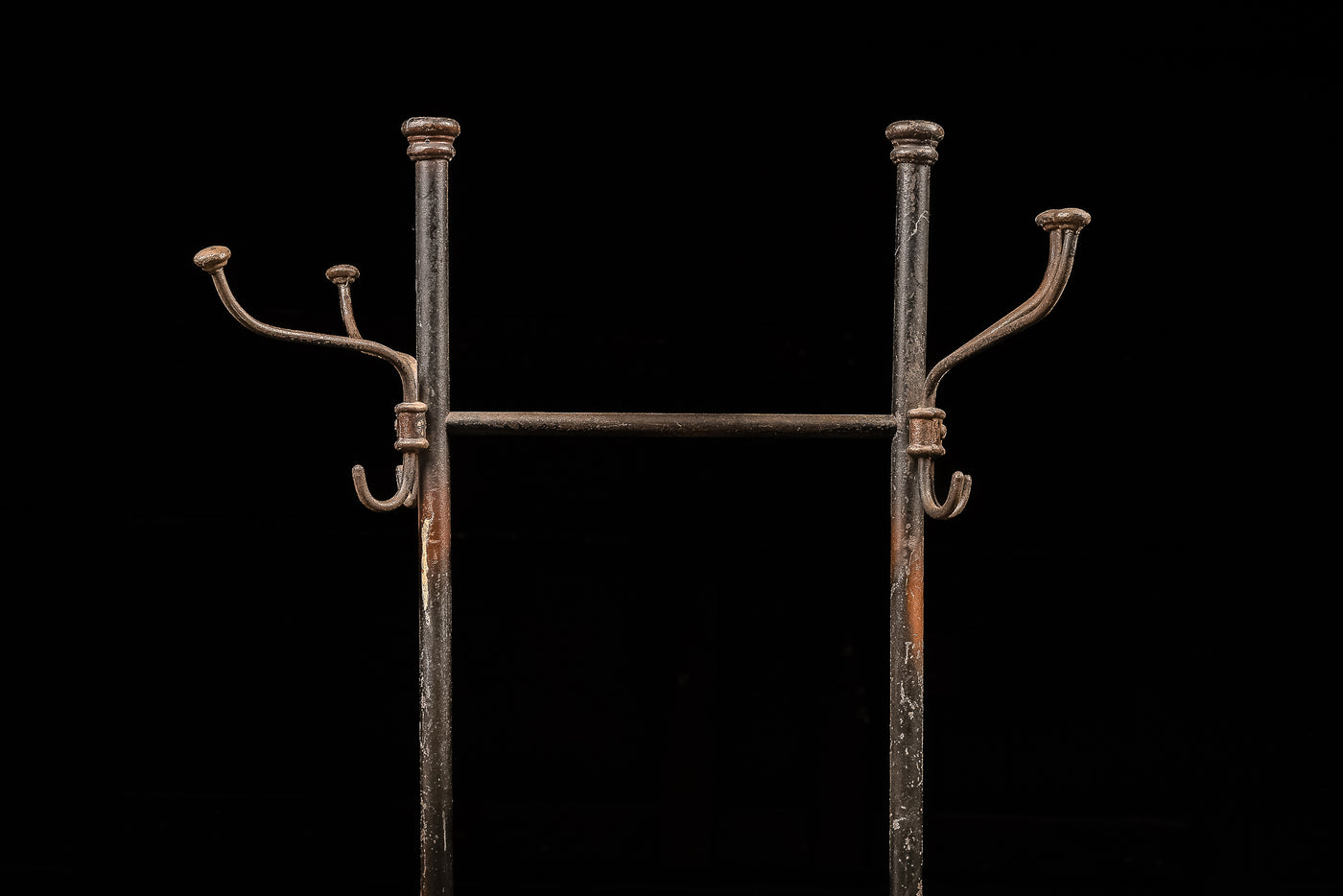 Antique Japanned Copper Coat Rack