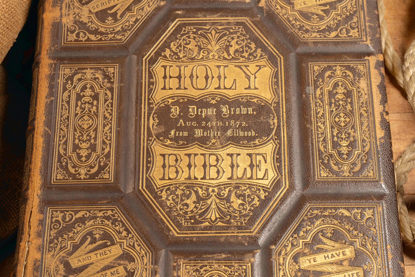 Late 19th Century Ellwood Family Bible