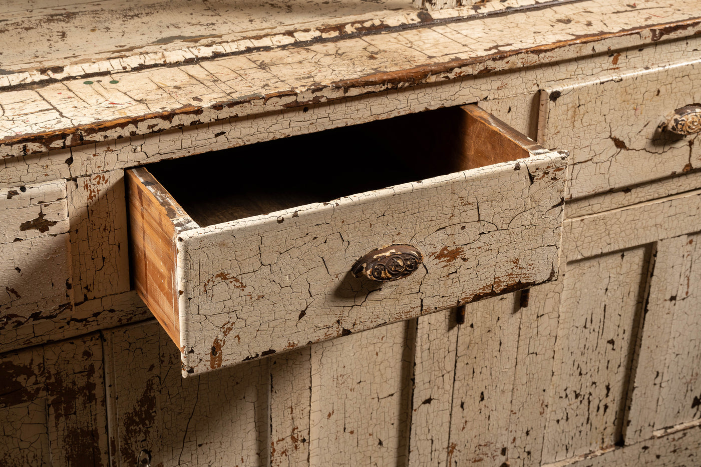 Antique Chippy Farmhouse Cabinet