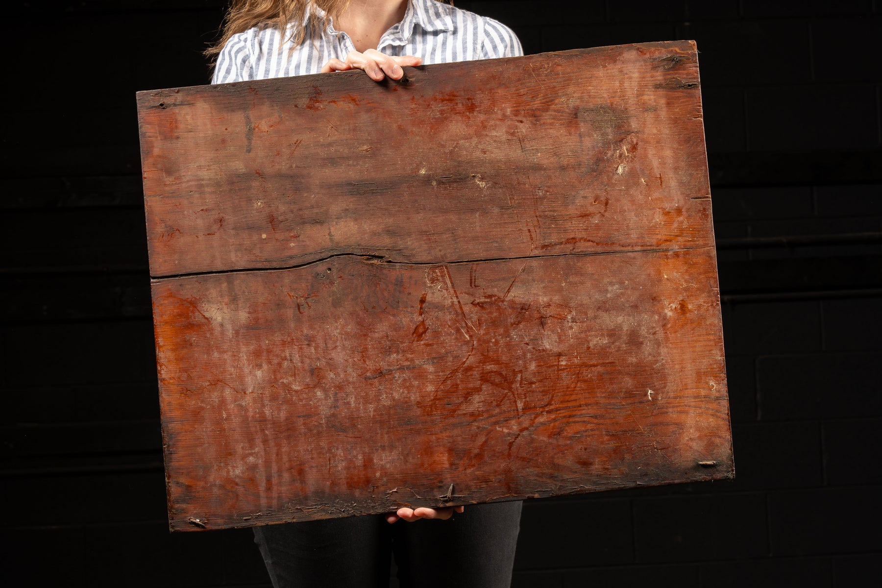 Primitive Hand-Painted Wooden Livestock Sign – Industrial Artifacts