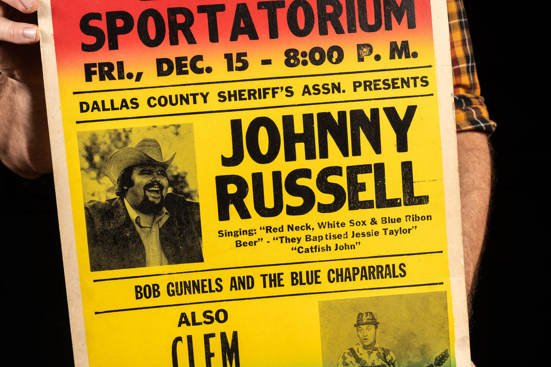 1972 Dallas Sportatorium Country Concert Poster – Industrial Artifacts