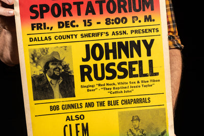 1972 Dallas Sportatorium County Concert Poster