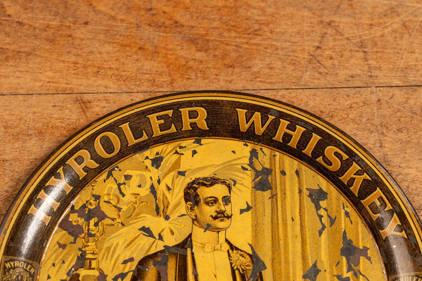 Early 20th Century Hyroler Whiskey Advertising Tip Tray