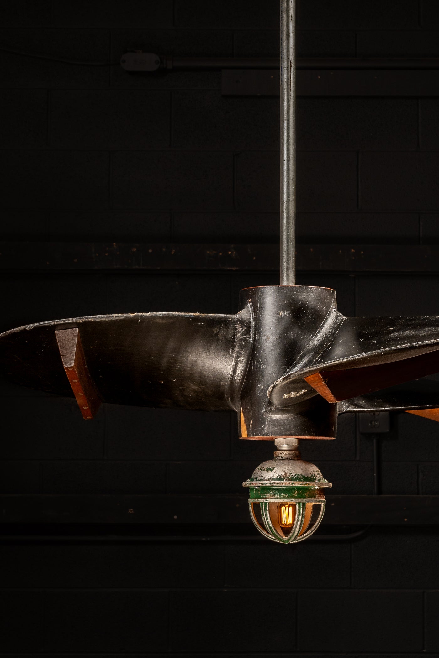 Antique Foundry Mold Ship Propeller Lamp