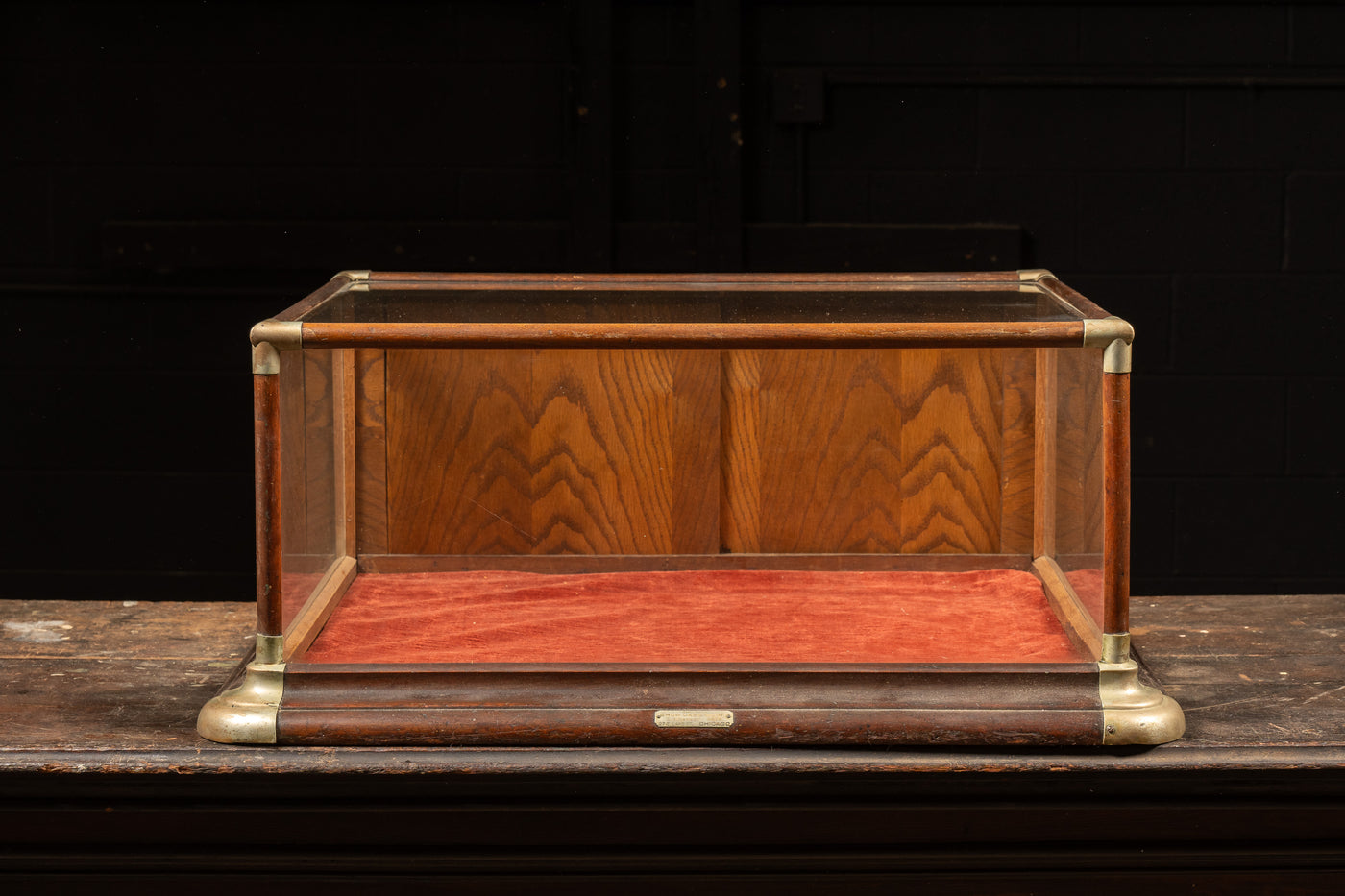 Late 19th Century Oak and Glass Show Case