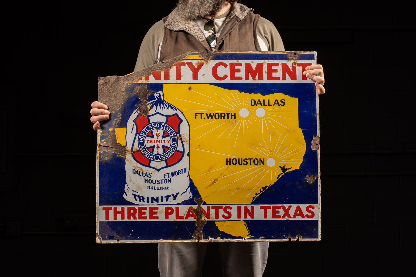 Vintage Trinity Cement SSP Sign