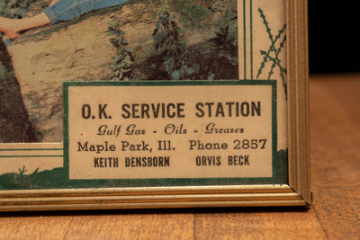 c. 1954 O.K. Service Station Thermometer