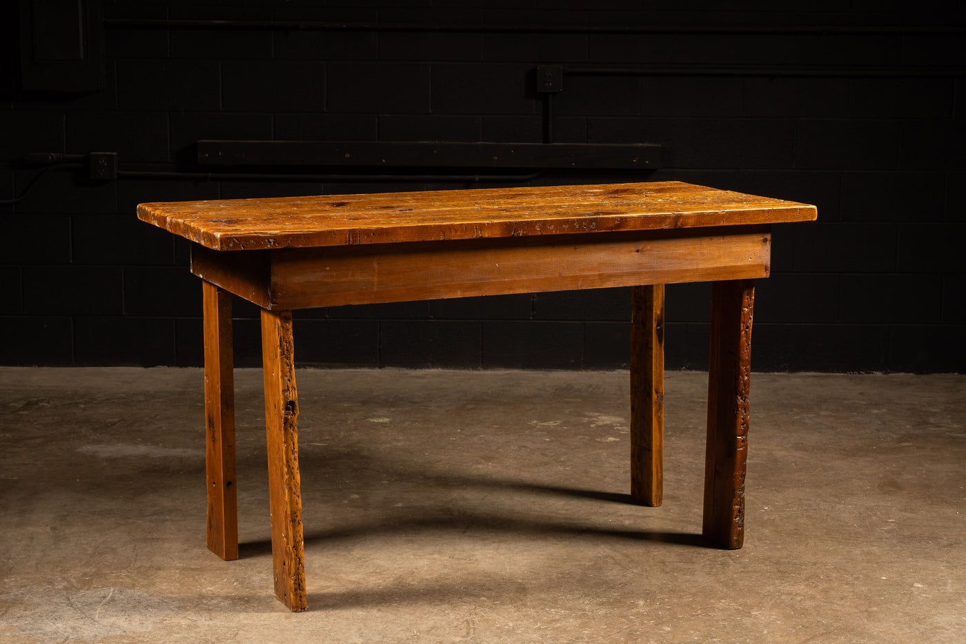 Antique Rustic Workshop Table