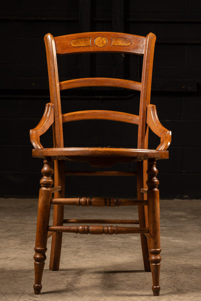 Set Of Two Eastlake Chairs With Burl Inlays