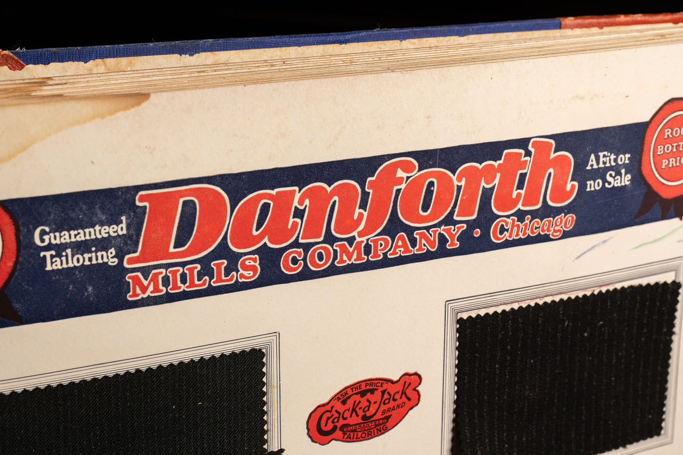 Early 20th Century Danforth Mills Textile Book and Style Guide