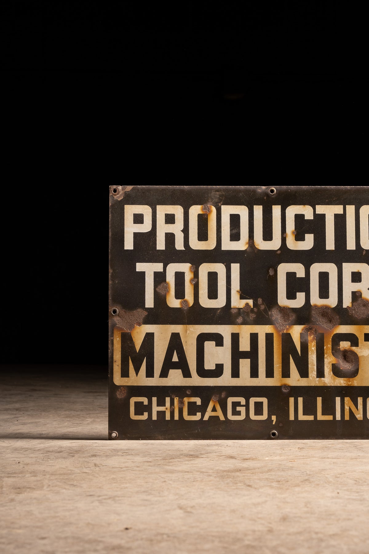Vintage SSP Machinist Sign – Industrial Artifacts