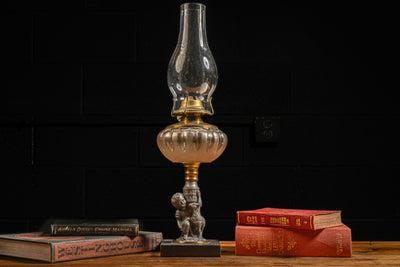 Vintage Figural Oil Lamp