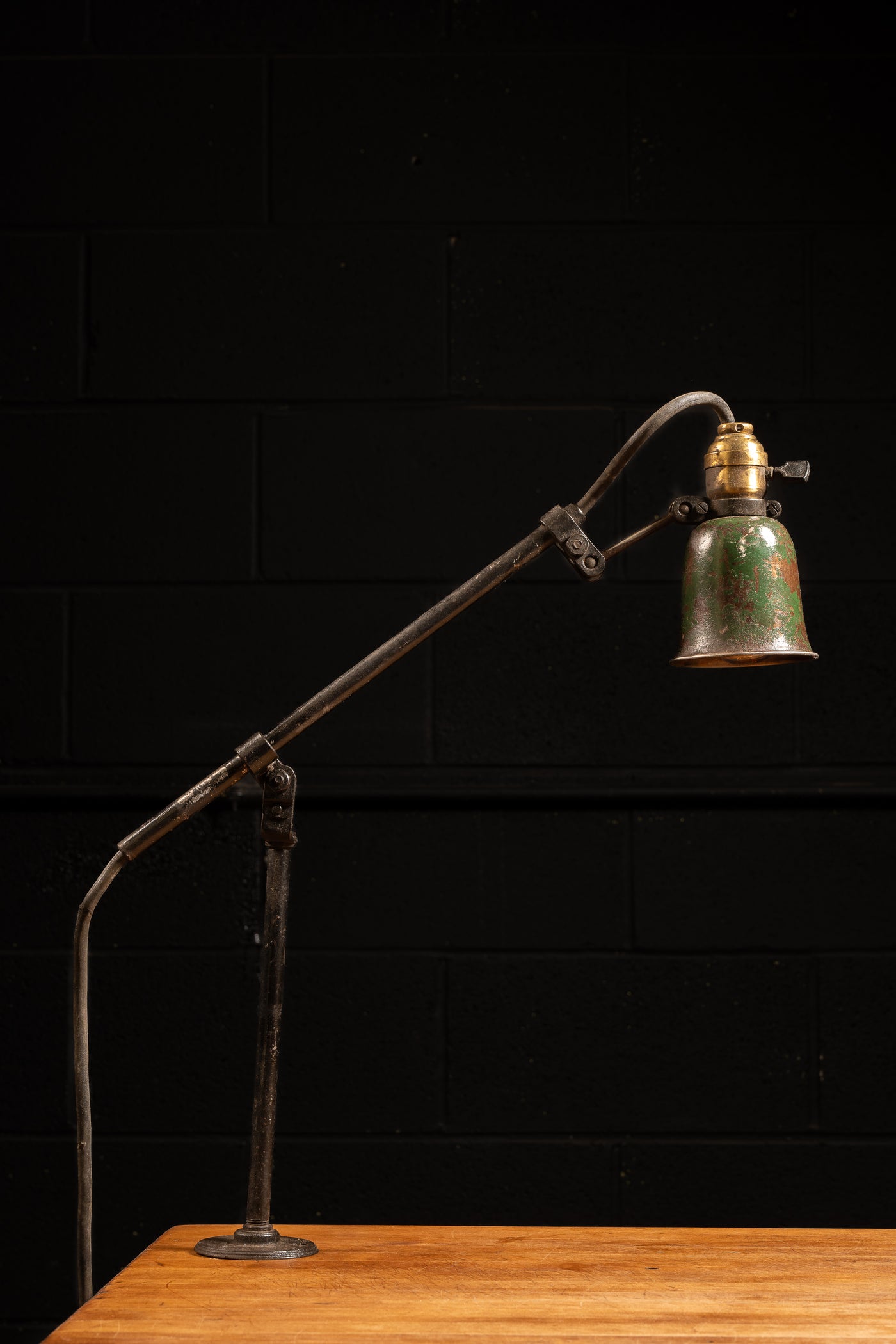 Vintage Articulated Industrial Lamp